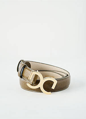 Ceinture fermeture pointe poinçonnée marron GREAT BY SANDIE femme