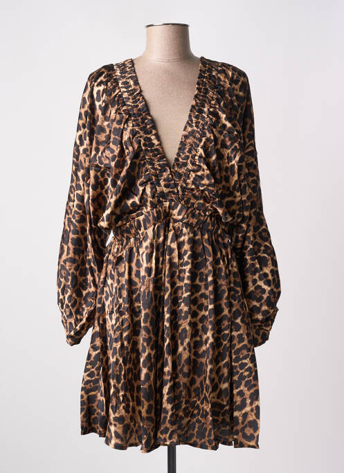 Robe courte marron KILKY pour femme