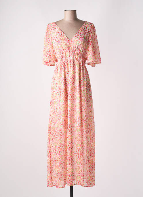 Robe longue orange KILKY pour femme