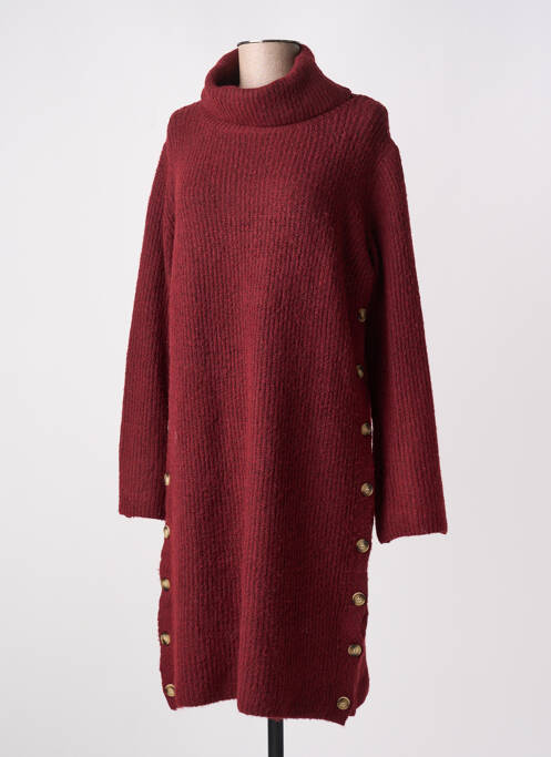 Robe pull rouge KILKY pour femme