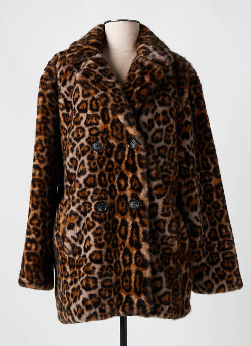 Manteau court marron ESCANDELLE pour femme