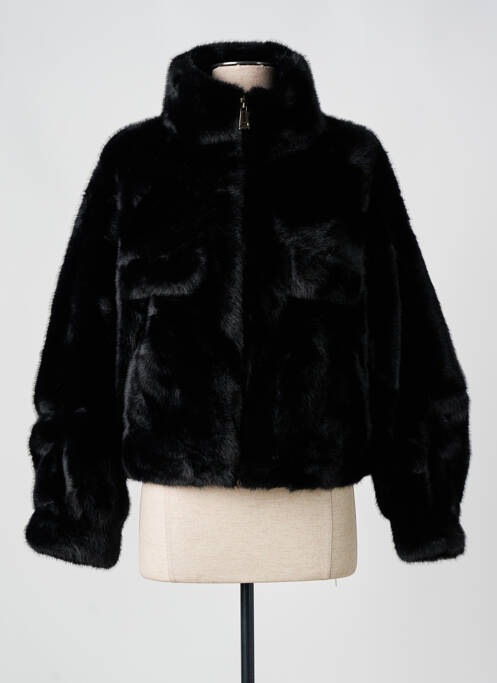 Manteau court noir ESCANDELLE pour femme