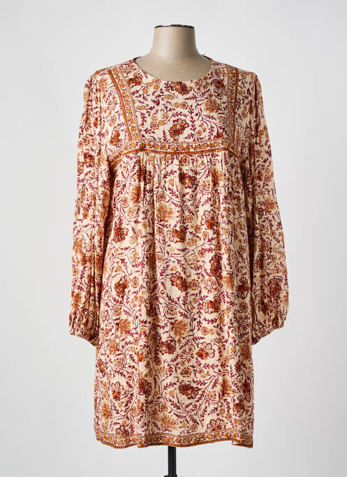 Robe mi-longue beige GRACE & MILA pour femme