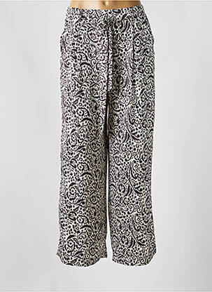 Pantalon droit taille élastique noir KILKY femme