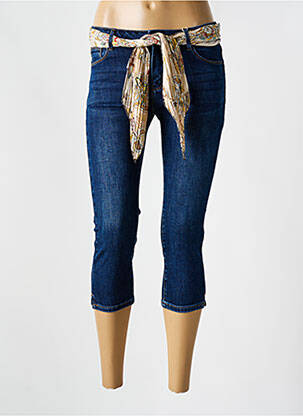 Pantacourt poches bleu ONADO femme