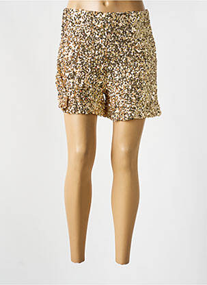Short coupe droite or KILKY femme
