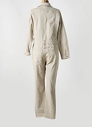 Combi-pantalon poches manches longues beige ONADO femme