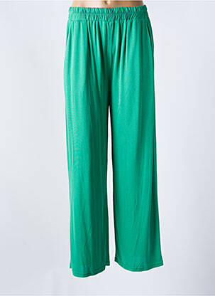 Pantalon droit vert GRACE & MILA pour femme