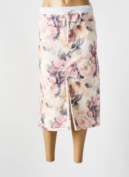 Jupe mi-longue beige ONADO pour femme