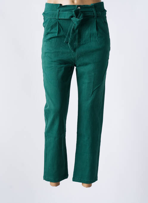 Pantalon 7/8 vert GRACE & MILA pour femme