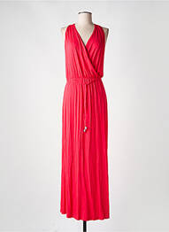 Robe longue sans manche sans manche rouge ANTIGEL femme