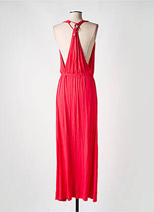 Robe longue sans manche sans manche rouge ANTIGEL femme