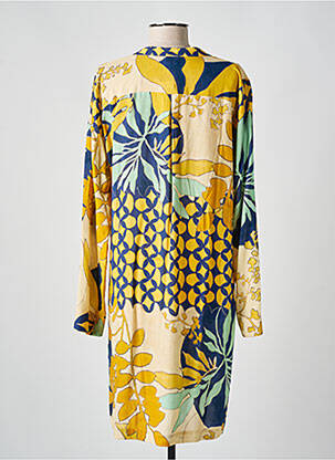 Robe de chambre col v jaune LE CHAT femme