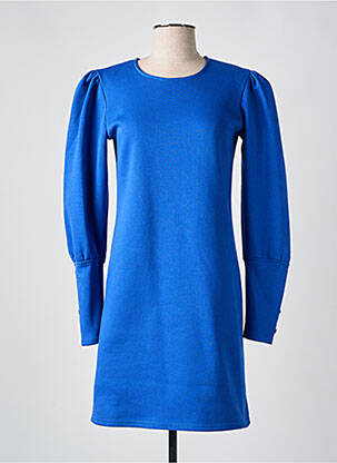 Robe courte manches longues manches longues bleu ANNAHPA femme