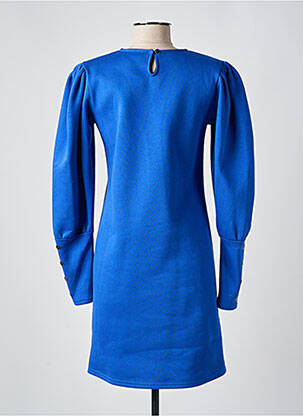 Robe courte manches longues manches longues bleu ANNAHPA femme