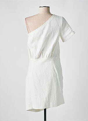 Robe courte manches courtes manches courtes beige ANNAHPA femme