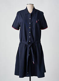 Robe mi-longue manches courtes manches courtes bleu VICOMTE ARTHUR femme