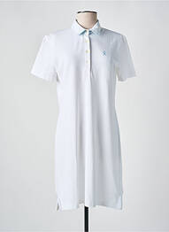 Robe mi-longue manches courtes manches courtes blanc VICOMTE ARTHUR femme