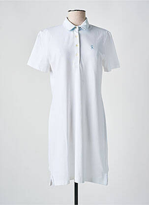 Robe mi-longue manches courtes manches courtes blanc VICOMTE ARTHUR femme