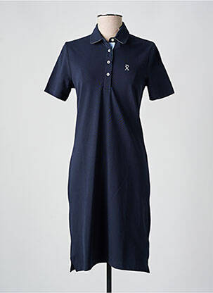 Robe mi-longue manches courtes manches courtes bleu VICOMTE ARTHUR femme