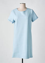 Robe courte manches courtes manches courtes bleu LA GENTLE FACTORY femme