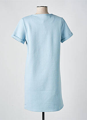 Robe courte manches courtes manches courtes bleu LA GENTLE FACTORY femme