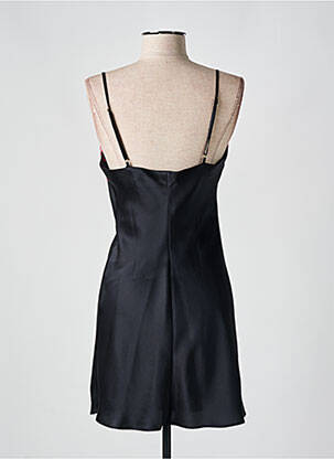 Nuisette/combinette effet matière satinée noir MARJOLAINE femme