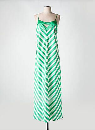 Robe longue vert MARJOLAINE pour femme