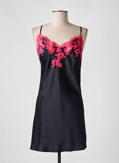 Nuisette/combinette effet matière satinée noir MARJOLAINE femme