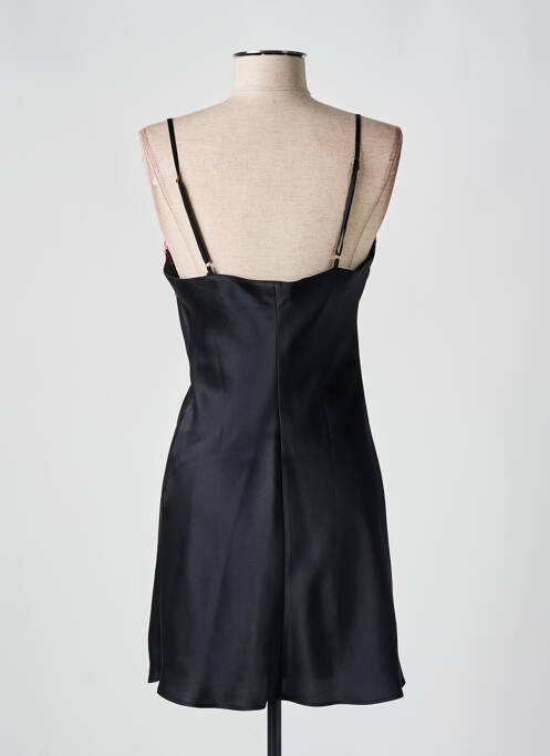 Nuisette/combinette effet matière satinée noir MARJOLAINE femme