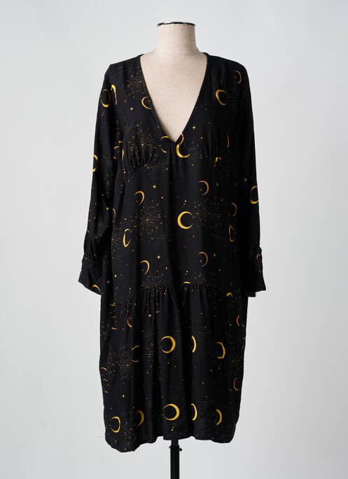 Robe mi-longue noir ANNAHPA pour femme