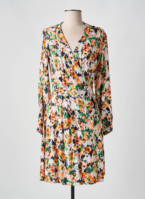 Robe mi-longue orange ANNAHPA pour femme