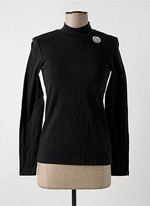 Sous-pull col col montant manches longues noir ACHEL femme