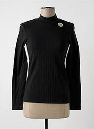 Sous-pull coupe cintrée manches longues noir ACHEL femme