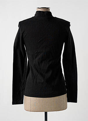 Sous-pull col col montant manches longues noir ACHEL femme