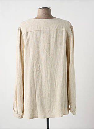 Blouse manches longues manches longues beige ANNAHPA femme