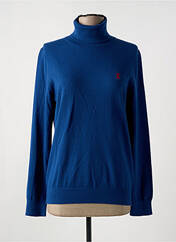Pull col roulé bleu VICOMTEA pour femme seconde vue