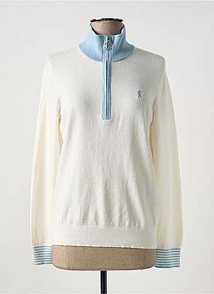 Pull blanc VICOMTEA pour femme