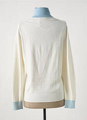 Pull blanc VICOMTEA pour femme seconde vue