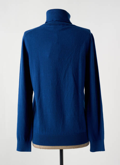 Pull col roulé bleu VICOMTEA pour femme