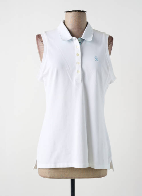 Polo blanc VICOMTEA pour femme