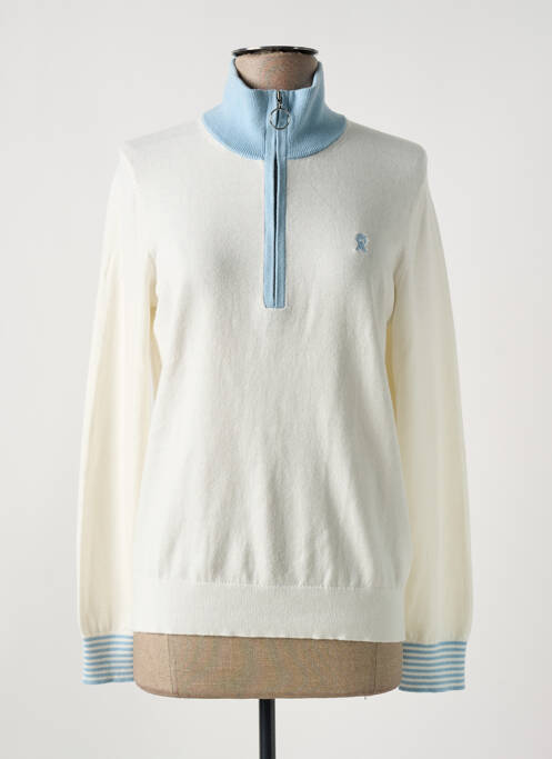 Pull blanc VICOMTEA pour femme