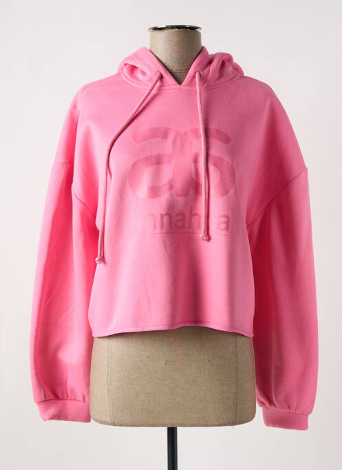 Sweat-shirt à capuche rose ANNAHPA pour femme