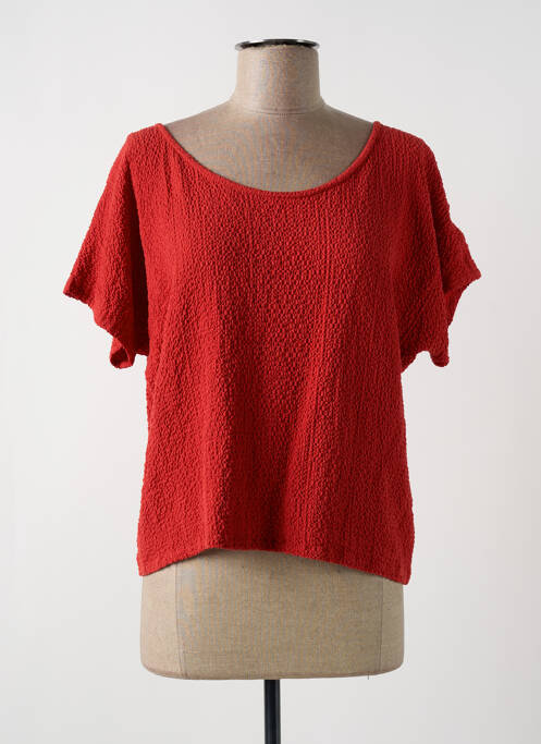 Top orange ANNAHPA pour femme