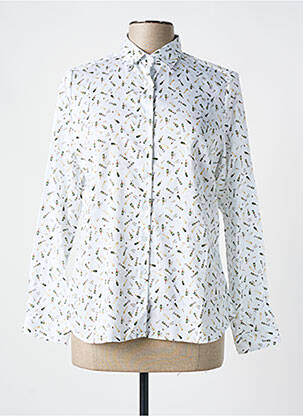 Chemisier coupe cintrée manches longues blanc GUAPA COLLECTION femme