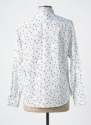 Chemisier coupe cintrée manches longues blanc GUAPA COLLECTION femme