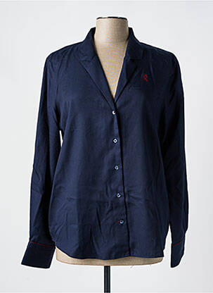 Chemisier coupe cintrée manches longues bleu VICOMTE ARTHUR femme