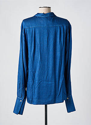 Chemisier coupe cintrée manches longues bleu ANNAHPA femme