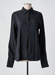 Chemisier coupe cintrée manches longues noir ANNAHPA femme