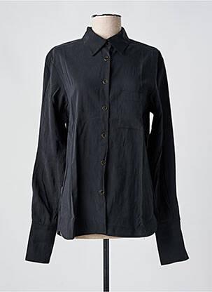 Chemisier coupe cintrée manches longues noir ANNAHPA femme